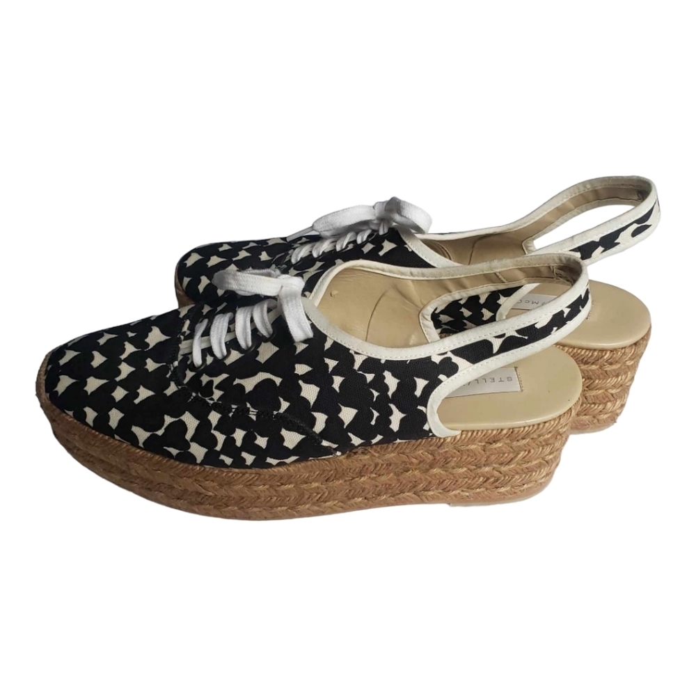 Stella Mccartney Heart Platform Espadrille Wedge Sz 41